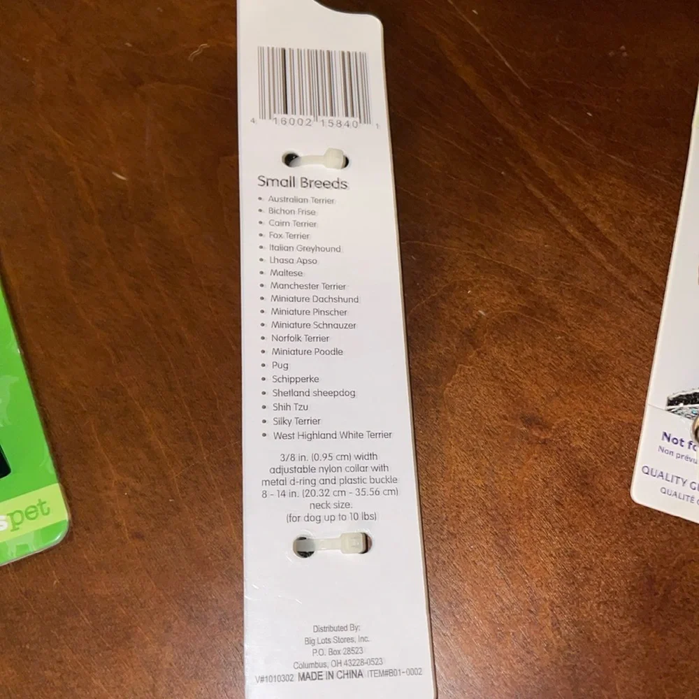 Lot of 3 Small 8-14” Peerless Pet Small Breed Dog Collar & 1 XS 6-8” Li’l Pets